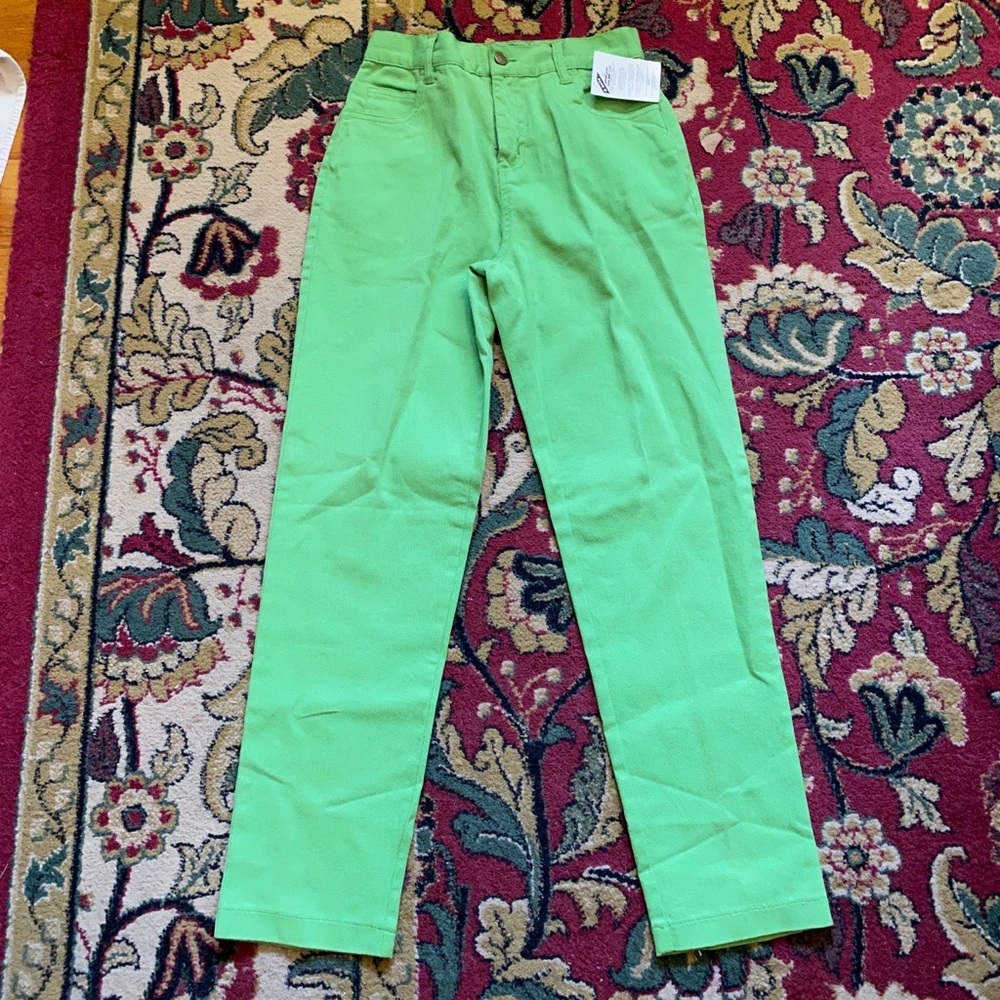 Vintage lime green forenza high waisted jeans